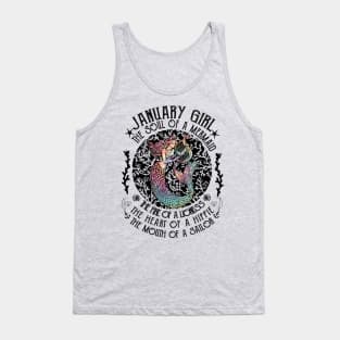 January Girl The Soul Of A Mermaid Hippie T-shirt Tank Top